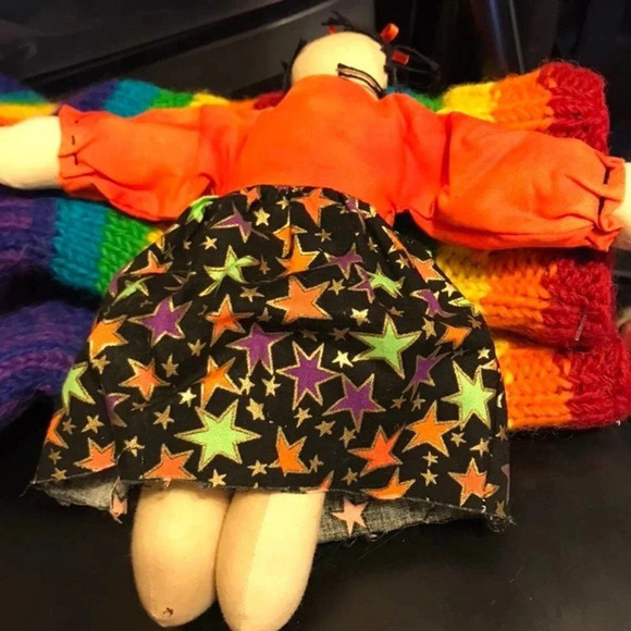 Handmade Fabric Doll - Picture 3 of 4